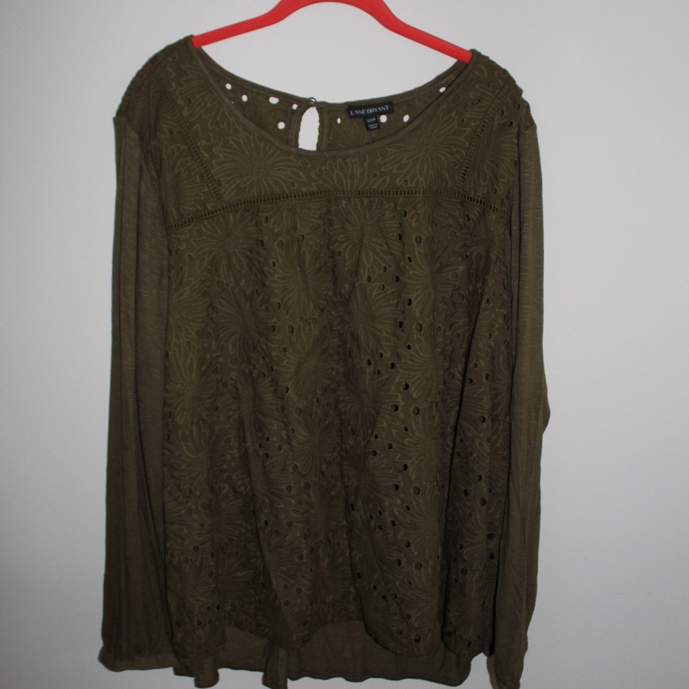 Women’s Olive Green Lane Bryant Blouse